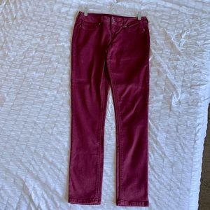 Cranberry Stretchy Jeggings